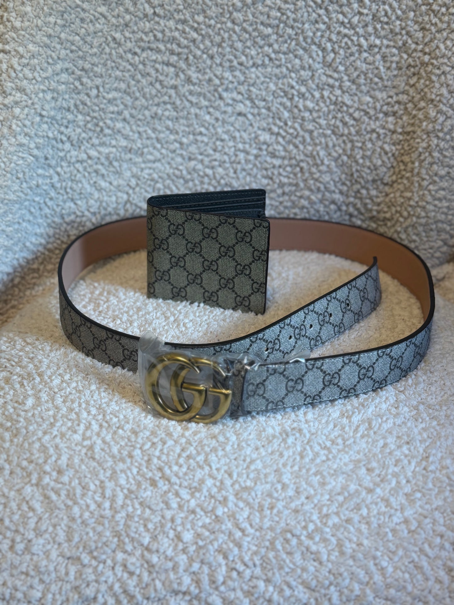 Brown GG Supreme Belt & Wallet