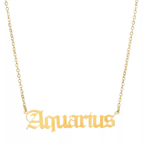 Zodiac Necklace - Gold